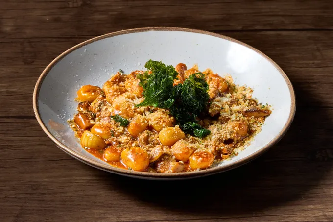 Potato gnocchi with braised duck ragu