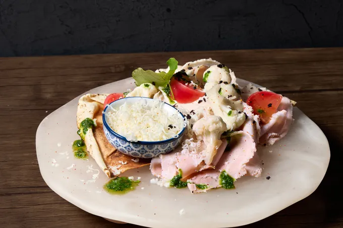 Wood-fired porchetta