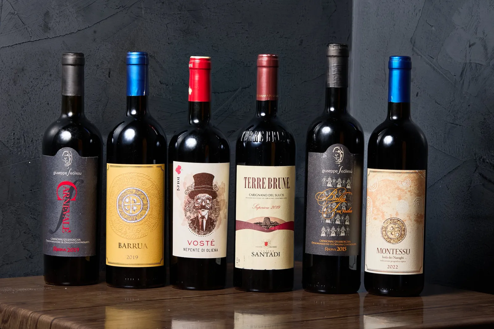 Italian wines from the list